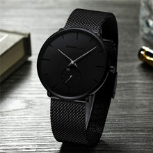 Slim Mesh Steel Waterproof Sport Watch Men