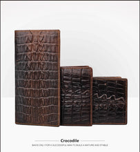 Crocodile Pattern Genuine Leather Wallet