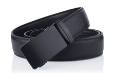 Leather Alloy Automatic Buckle Belt Men