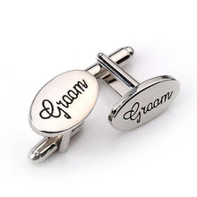 Oval Wedding Cufflinks Men
