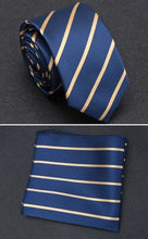 Men Hanky Necktie Dot Striped