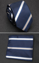 Men Hanky Necktie Dot Striped