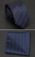 Men Hanky Necktie Dot Striped