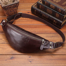 Cow Leather Men Messenger Bag