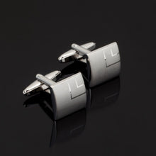 Laser Engraved Check Sudoku Design Cuff Links Men