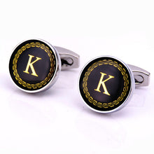The English alphabet Cuff Links Men