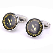 The English alphabet Cuff Links Men