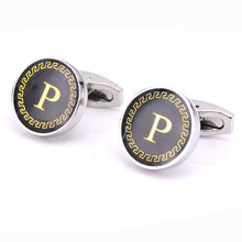 The English alphabet Cuff Links Men