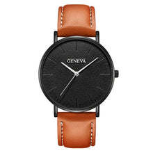 Men Leather Quartz Watch