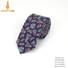Cotton Men's Paisley Print Neck Ties