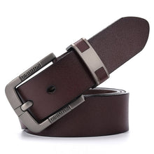 Leather Belt Alloy Buckle Men