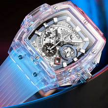 Transparent Plastic Watch Men