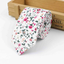 Cotton Flower Tie Classical Necktie