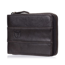 Leather Men Retro Zipper Wallet