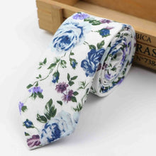 Cotton Flower Tie Classical Necktie