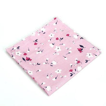 Floral Printed Soft Handkerchief Pocket Square