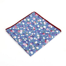 Floral Printed Soft Handkerchief Pocket Square