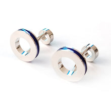 Double Headed Circular Cufflinks Men