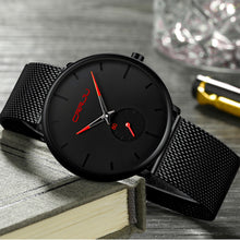 Slim Mesh Steel Waterproof Sport Watch Men