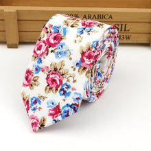 Cotton Flower Tie Classical Necktie