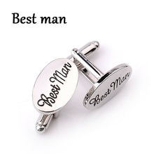 Oval Wedding Cufflinks Men