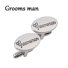 Oval Wedding Cufflinks Men