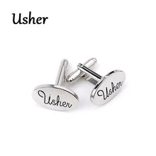 Oval Wedding Cufflinks Men