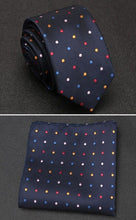 Men Hanky Necktie Dot Striped