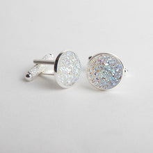 Color Drusy Stone Cufflinks  Men