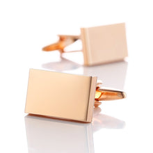 Sliver Customized Engraved Cuff Links Men