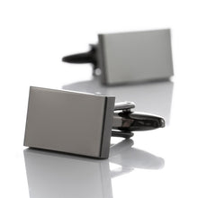 Sliver Customized Engraved Cuff Links Men