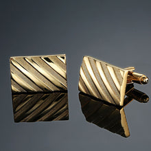Enamel Square Stripes Cufflinks Men