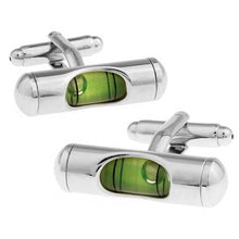 Green Level Meter Cufflink Men