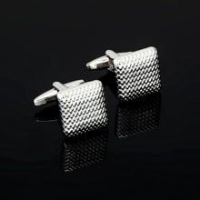 Laser Engraved Check Sudoku Design Cuff Links Men