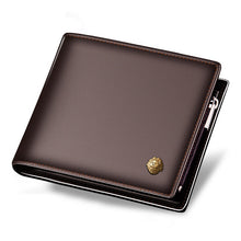 Genuine Leather Men's Short Wallet