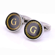 The English alphabet Cuff Links Men