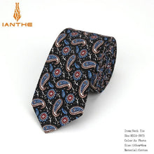 Cotton Men's Paisley Print Neck Ties