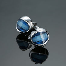 Luxury Blue white Cufflinks For Men