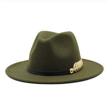 Men Fedora Hat With Belt