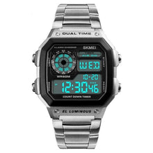 Waterproof Sport Watch Stainless Steel Men