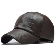 PU Leather Baseball Cap Men