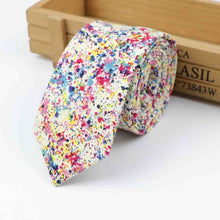 Cotton Flower Tie Classical Necktie