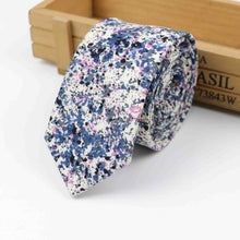 Cotton Flower Tie Classical Necktie