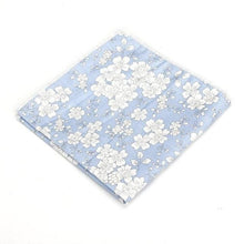 Floral Printed Soft Handkerchief Pocket Square